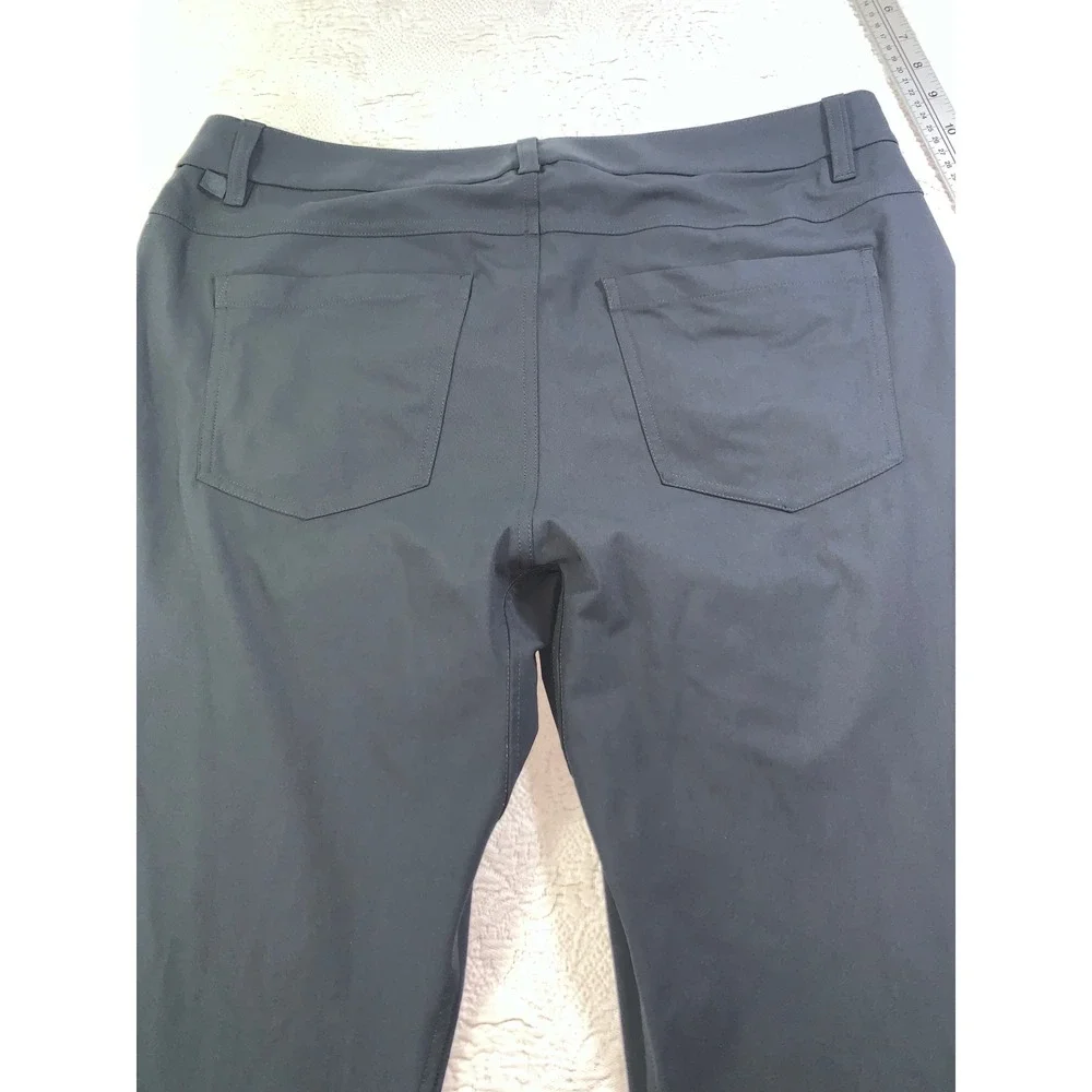 Lululemon ABC Warpstream Skinny Fit Pants Mens 37x30 Charcoal Gray 5-Pocket
